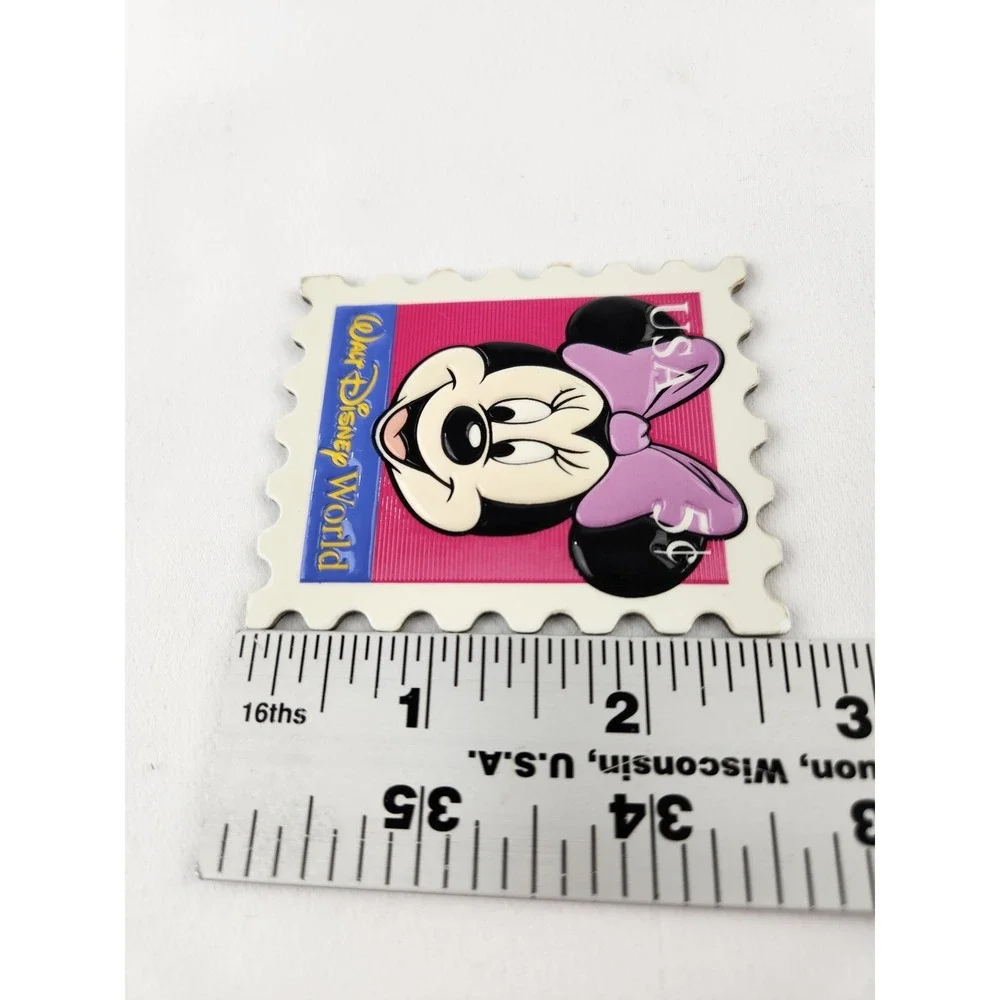Vintage Minnie Mouse Stamp Disney Parks souvenir magnet Collectible Mickey